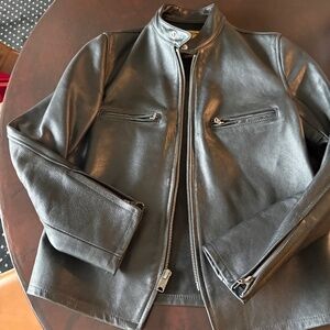 The coolest leather moto jacket